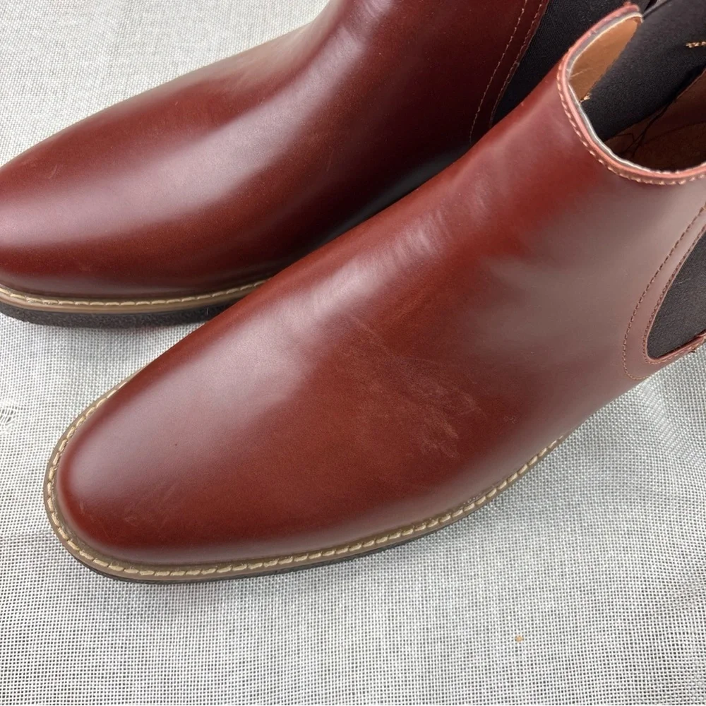 Deer Stags Men's Brown Leather Shoes Size 13M